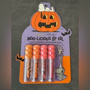 Peanuts x Celavi Boo-Licious Lip Oil Set of 4 New